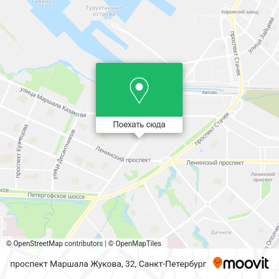 Карта проспект Маршала Жукова, 32