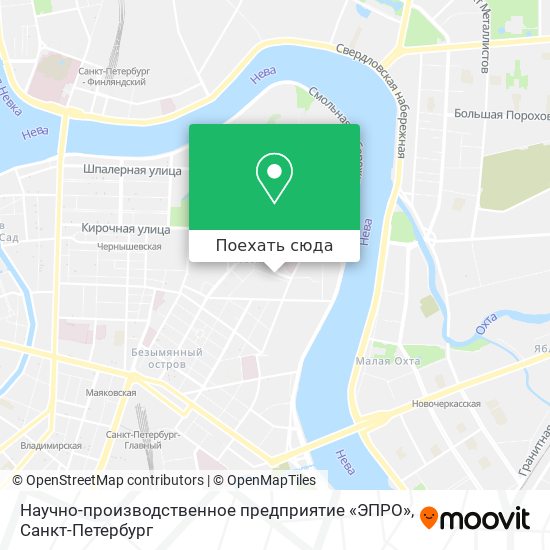 Карта Научно-производственное предприятие «ЭПРО»