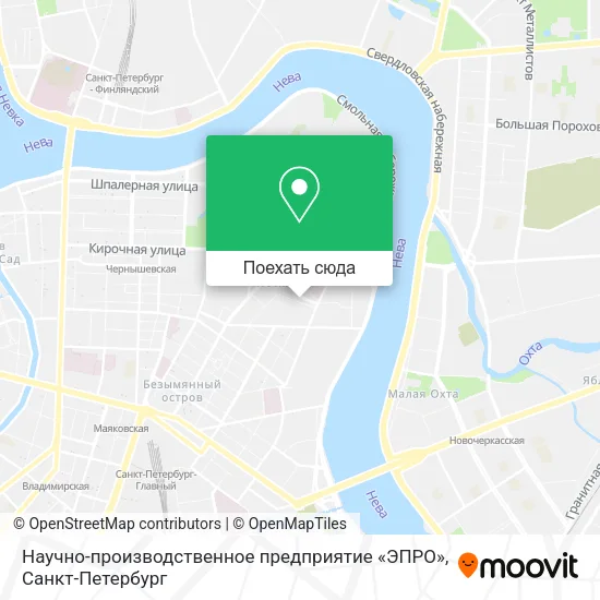 Карта Научно-производственное предприятие «ЭПРО»