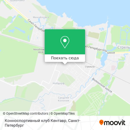 Карта Конноспортивный клуб Кентавр