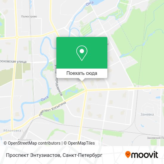 Карта Проспект Энтузиастов
