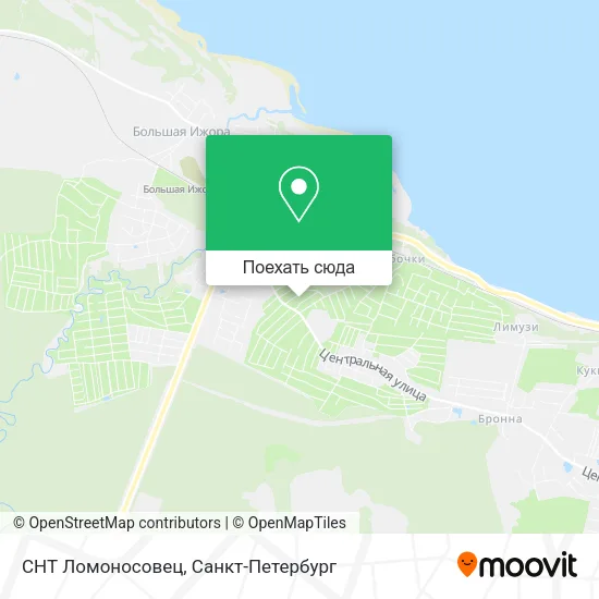 Карта СНТ Ломоносовец