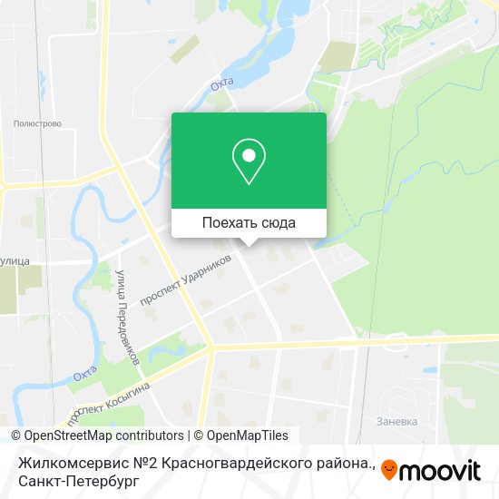 Карта Жилкомсервис №2 Красногвардейского района.