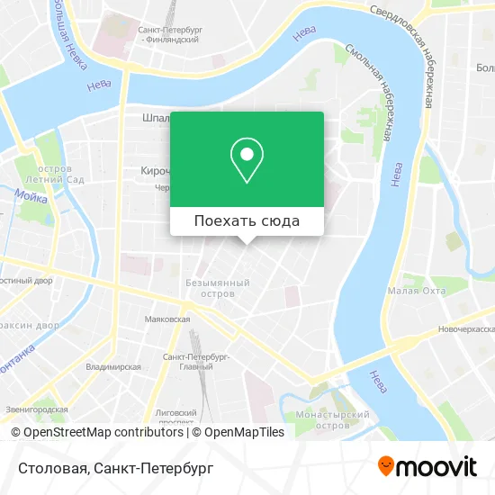 Карта Столовая