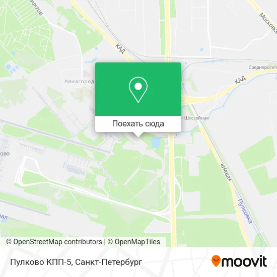 Карта Пулково КПП-5