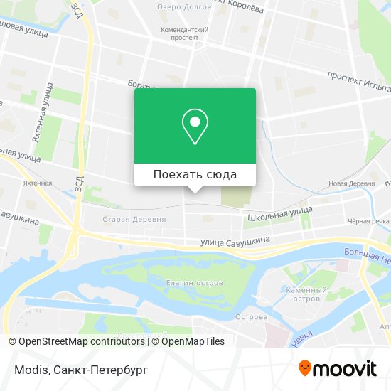 Карта Modis