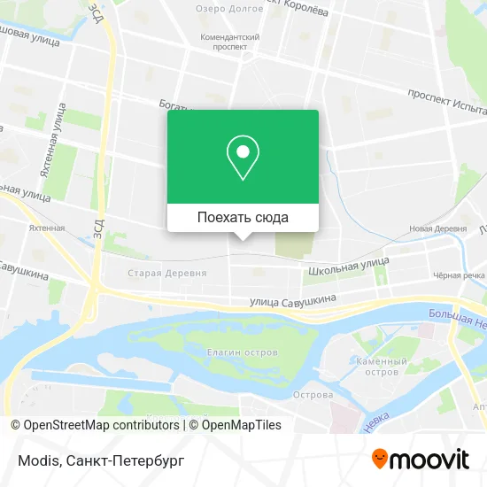 Карта Modis
