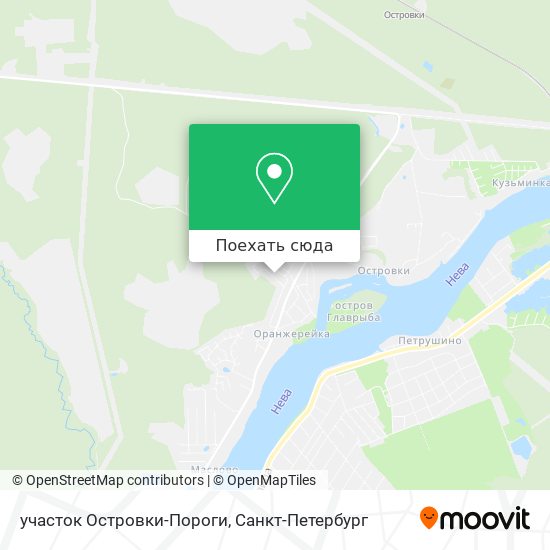 Карта участок Островки-Пороги