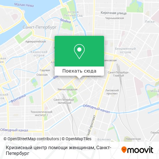 Карта Кризисный центр помощи женщинам