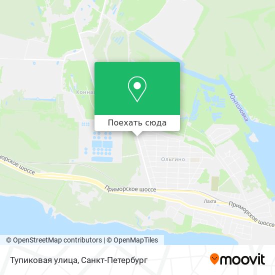 Карта Тупиковая улица