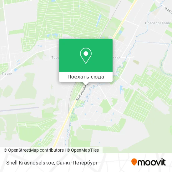 Карта Shell Krasnoselskoe