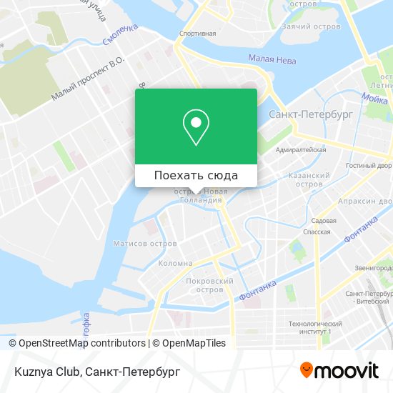 Карта Kuznya Club