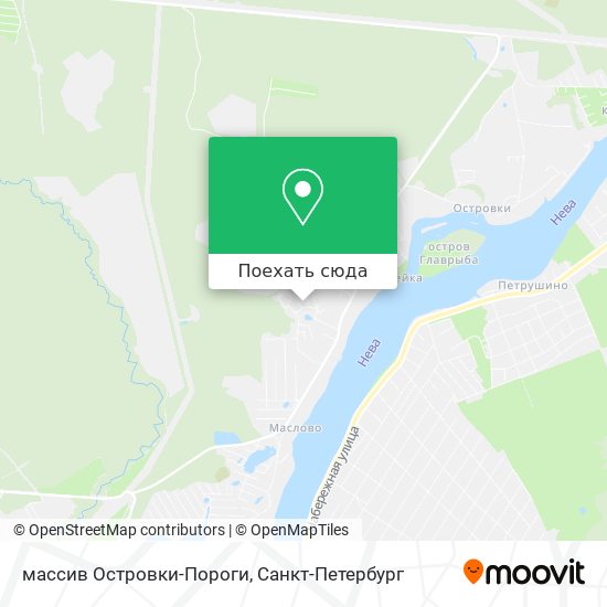 Карта массив Островки-Пороги