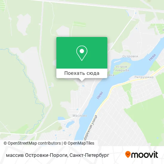 Карта массив Островки-Пороги