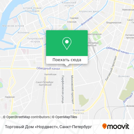Карта Торговый Дом «Нордвест»