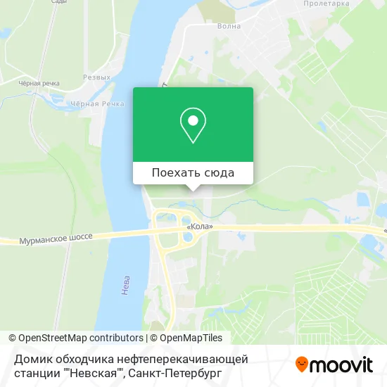 Карта Домик обходчика нефтеперекачивающей станции ""Невская""