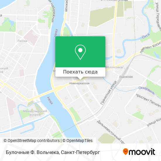 Карта Булочные Ф. Вольчека