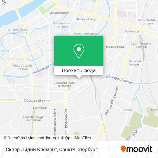 Карта Сквер Лидии Клемент