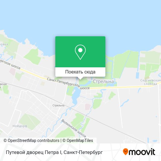 Карта Путевой дворец Петра I