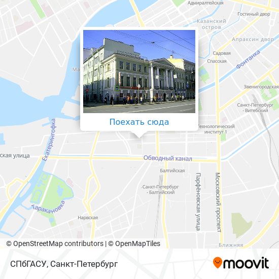 Карта СПбГАСУ