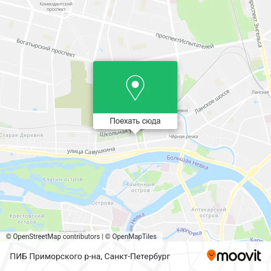 Карта ПИБ Приморского р-на