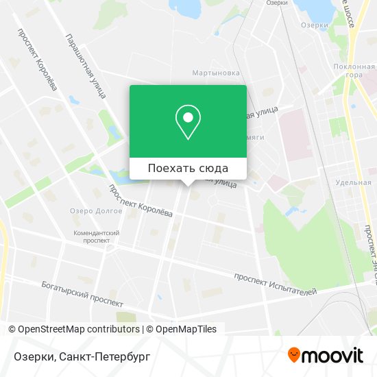 Карта Озерки