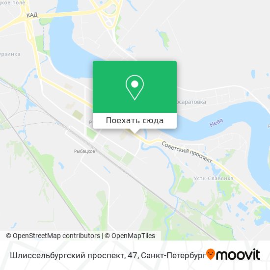 Карта Шлиссельбургский проспект, 47