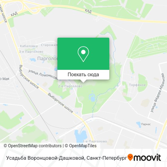 Карта Усадьба Воронцовой-Дашковой