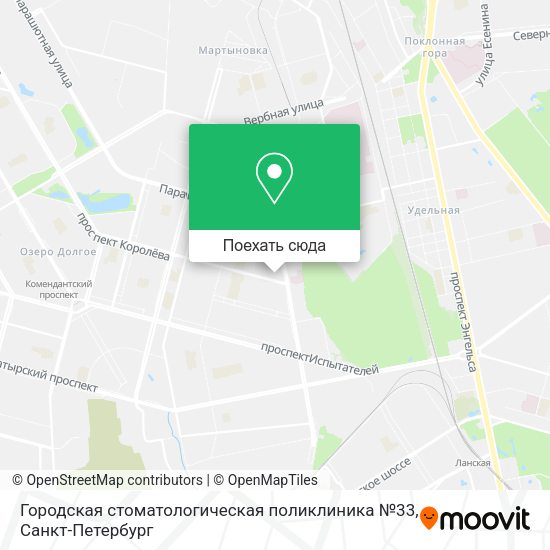 Карта Городская стоматологическая поликлиника №33