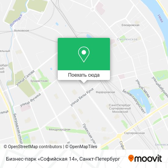 Карта Бизнес-парк «Софийская 14»