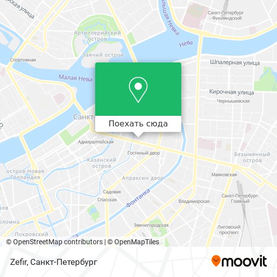 Карта Zefir
