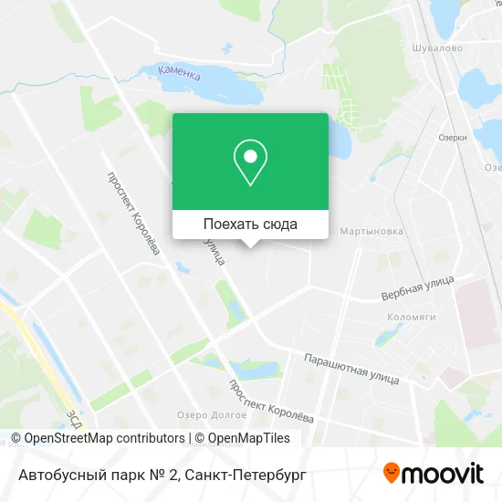 Карта Автобусный парк № 2