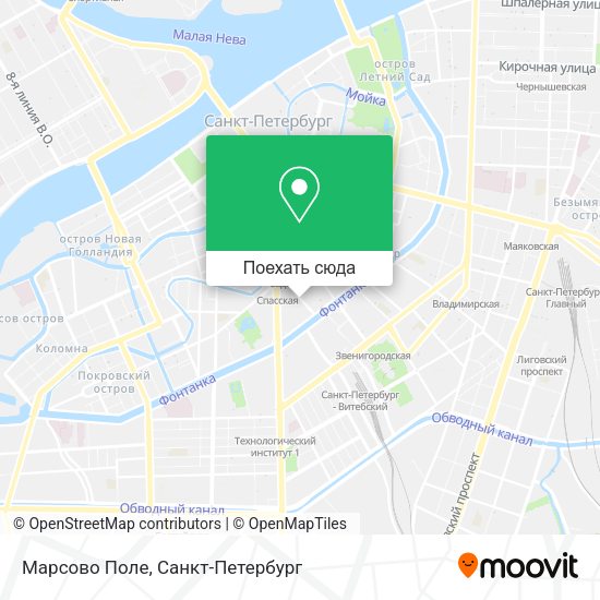 Карта Марсово Поле