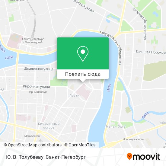 Карта Ю. В. Толубееву