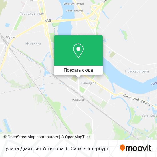 Карта улица Дмитрия Устинова, 6