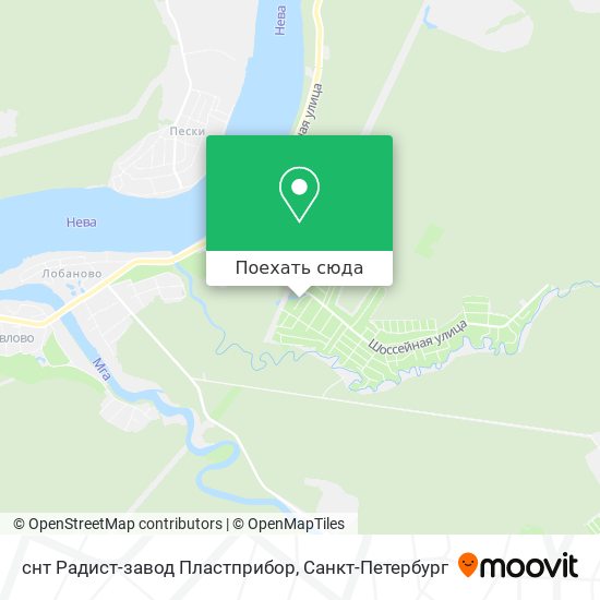 Карта снт Радист-завод Пластприбор