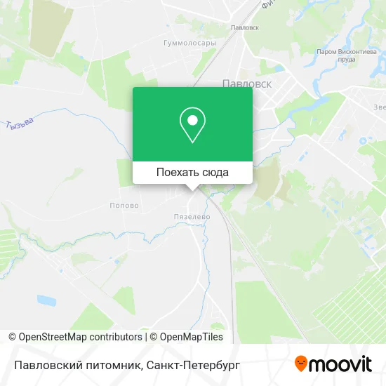 Карта Павловский питомник