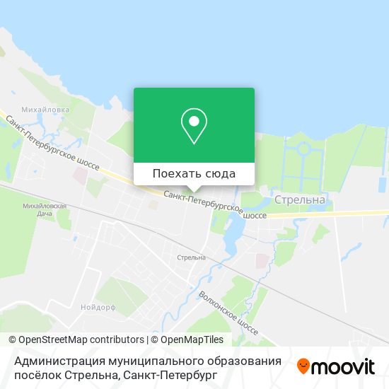 Карта Администрация муниципального образования посёлок Стрельна