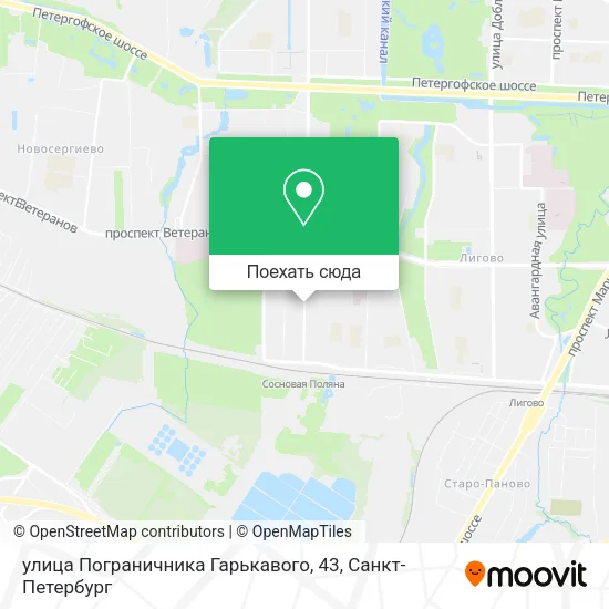 Карта улица Пограничника Гарькавого, 43