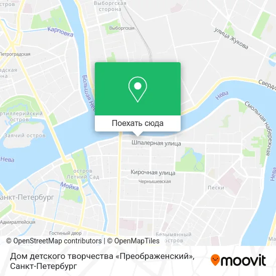 Карта Дом детского творчества «Преображенский»