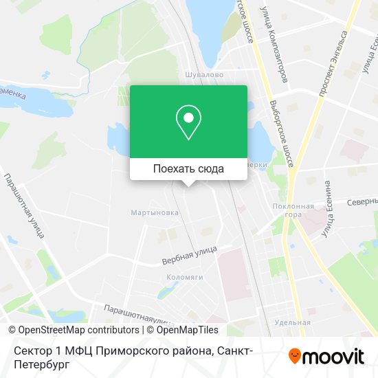 Карта Сектор 1 МФЦ Приморского района