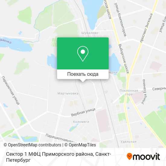 Карта Сектор 1 МФЦ Приморского района