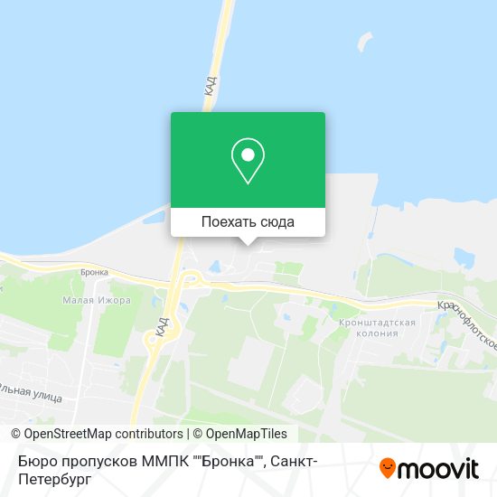 Карта Бюро пропусков ММПК ""Бронка""