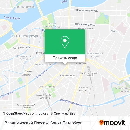 Карта Владимирский Пассаж
