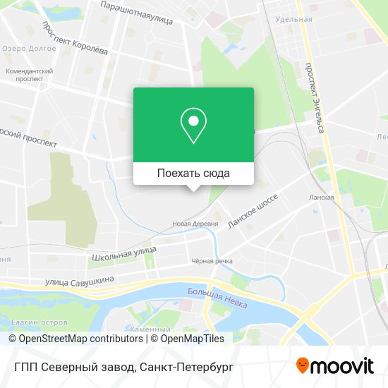 Карта ГПП Северный завод