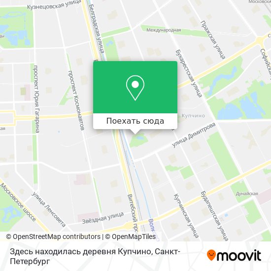 Карта Здесь находилась деревня Купчино