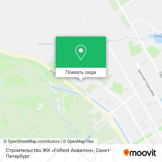 Карта Строительство ЖК «FoRest Аквилон»