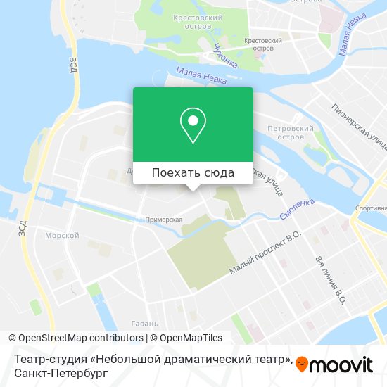 Карта Театр-студия «Небольшой драматический театр»