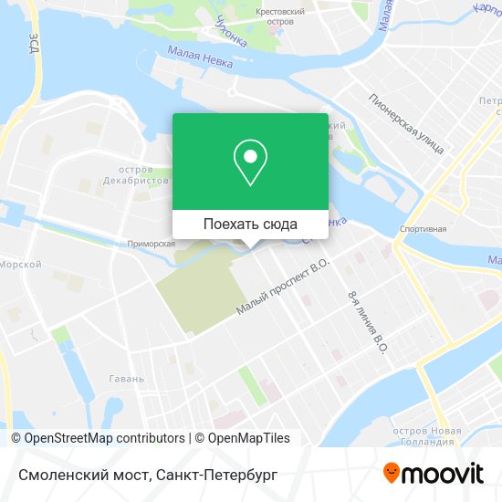 Карта Смоленский мост