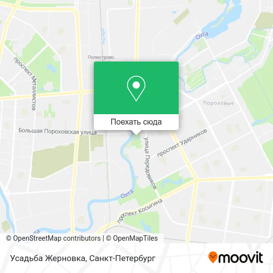 Карта Усадьба Жерновка